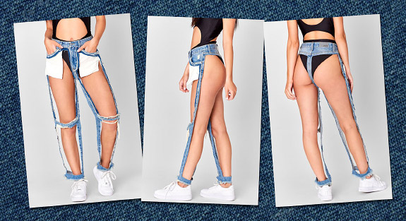 How the new extreme cut-out jeans can save the planet